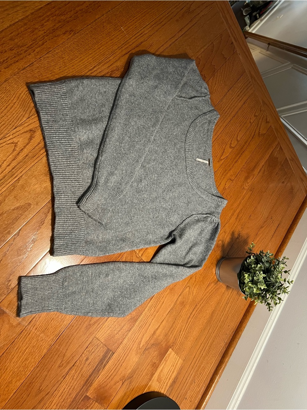 Free People Heather Gray Crewneck Sweater